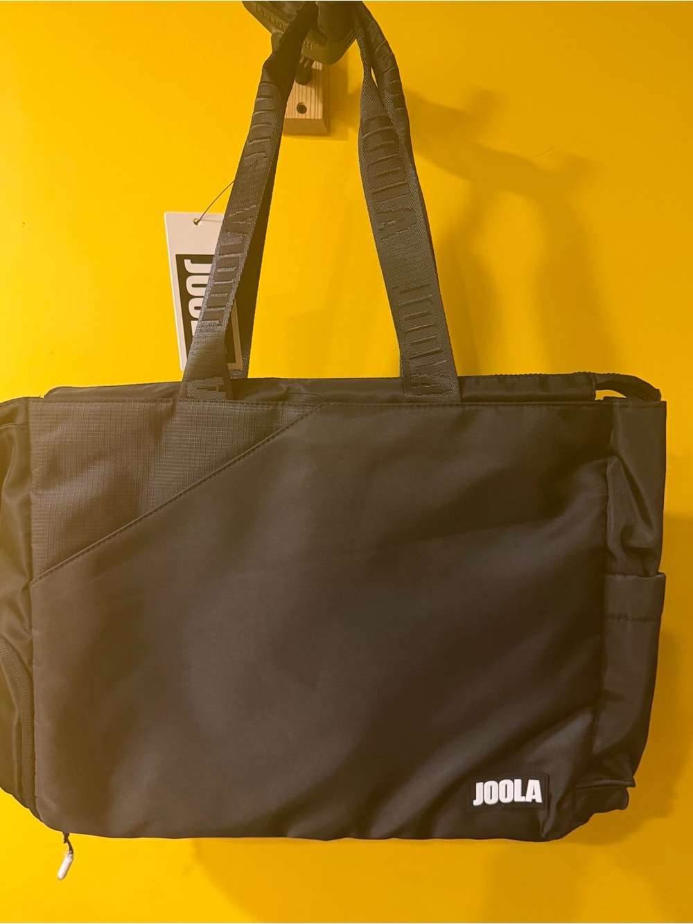 Joola  Black Pickleball Tote Bag - Durable Sports & Travel Carryall
